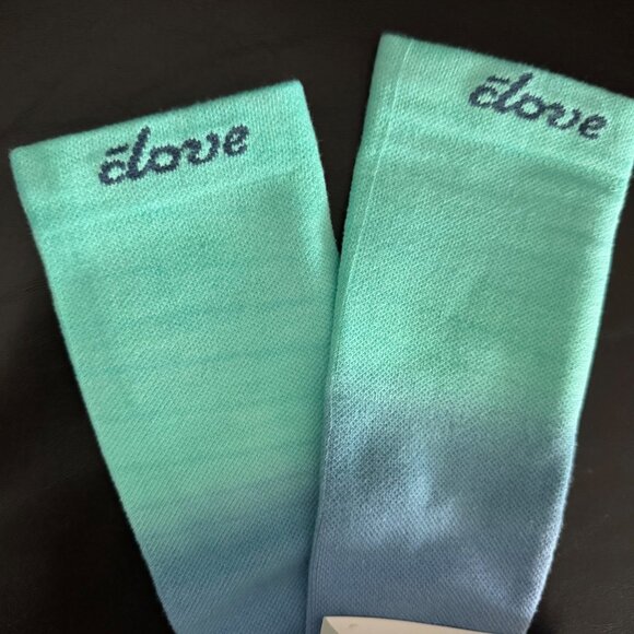 Clove Compression Socks Ocean Fade Circulation Support Mint Green & Blue small - Picture 4 of 8